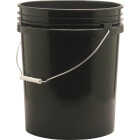 Leaktite 5 Gal. Black Plastic Bucket Image 1