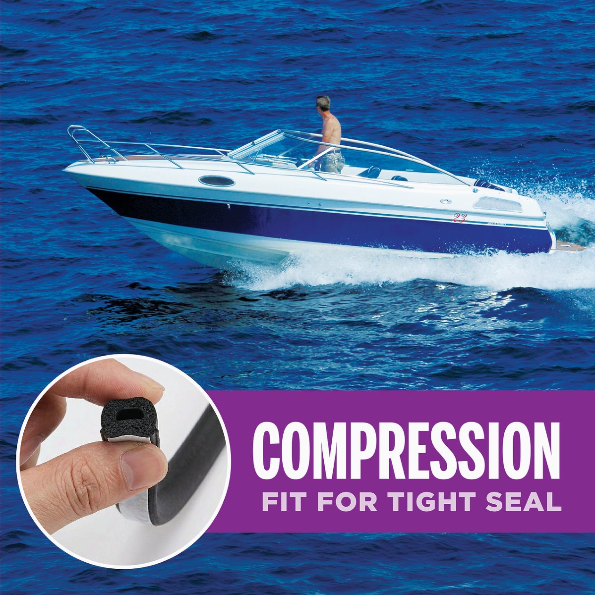M-D Building Products 17 Ft. Black Small Rubber Auto & Marine Weatherseal for All Climates Image 8