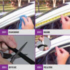 M-D Building Products 10 Ft. Black Large Rubber Auto & Marine Weatherseal for All Climates Image 9