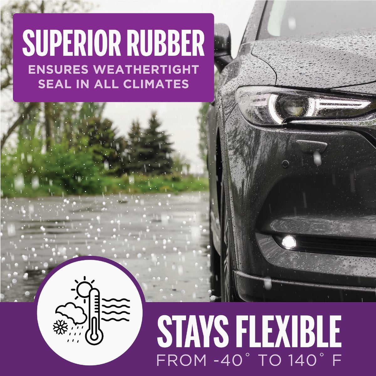 M-D Building Products 10 Ft. Black Large Rubber Auto & Marine Weatherseal for All Climates Image 8