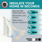 Frost King 9/16 In. x 10 Ft. Gray Wide Weatherseal Tape Image 4