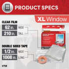 Do it Best 62 In. x 210 In. Indoor Shrink Film Window Kit Image 4