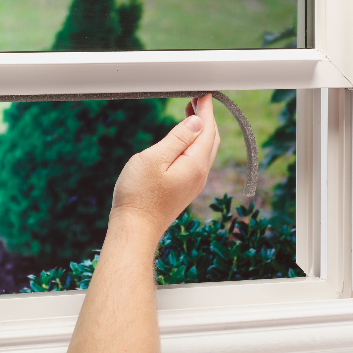 M-D Building Products 1/2" W x 1/4" T x 17' L  Gray Economy Foam Window Seal for Medium Gaps Image 3