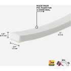 M-D Building Products 1/2 In. W x 1/4 In. H x 17 Ft. L White Foam Window Seal for Medium Gaps Image 2