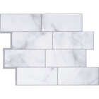 Smart Tiles Approx. 9 In. x 11 In.. Glass-Like Vinyl Backsplash Peel & Stick, Metro Carrera Mosaic (4-Pack) Image 1