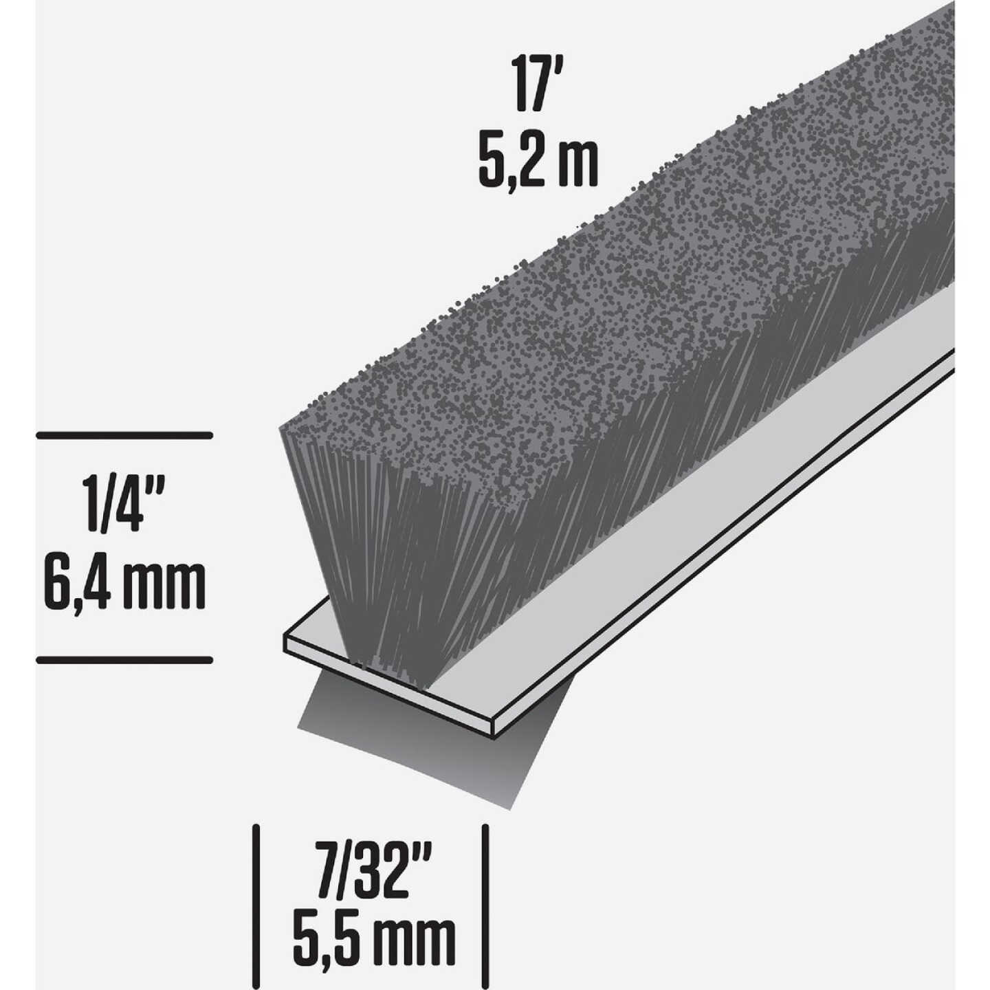 M-D Building Products 17 Ft. Gray Pile Replacement Weatherseal for Storm Doors & Windows Image 2