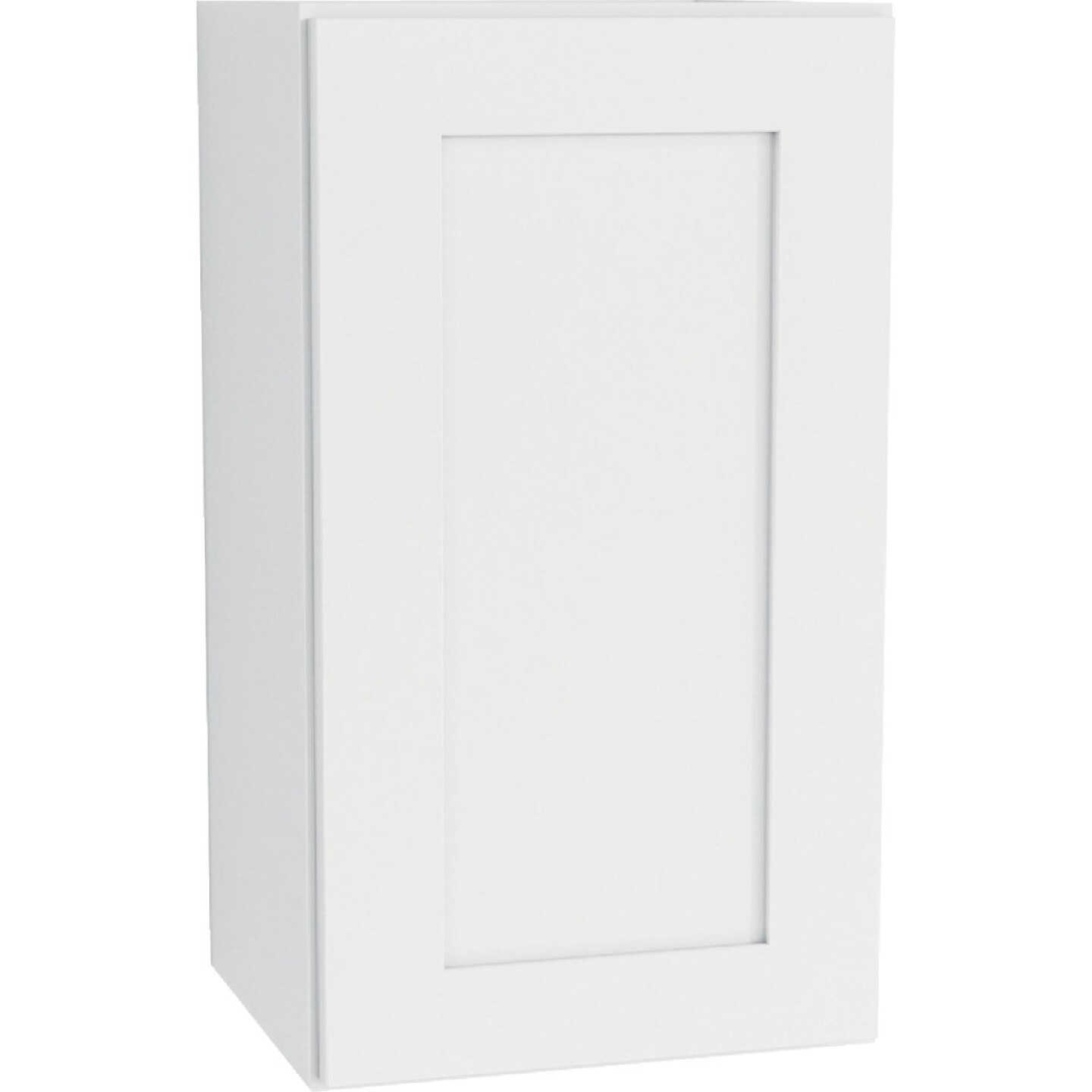 CraftMark Plymouth Shaker 18 In. W x 12 In. D x 30 In. H Ready To Assemble White Wall Kitchen Cabinet Image 1