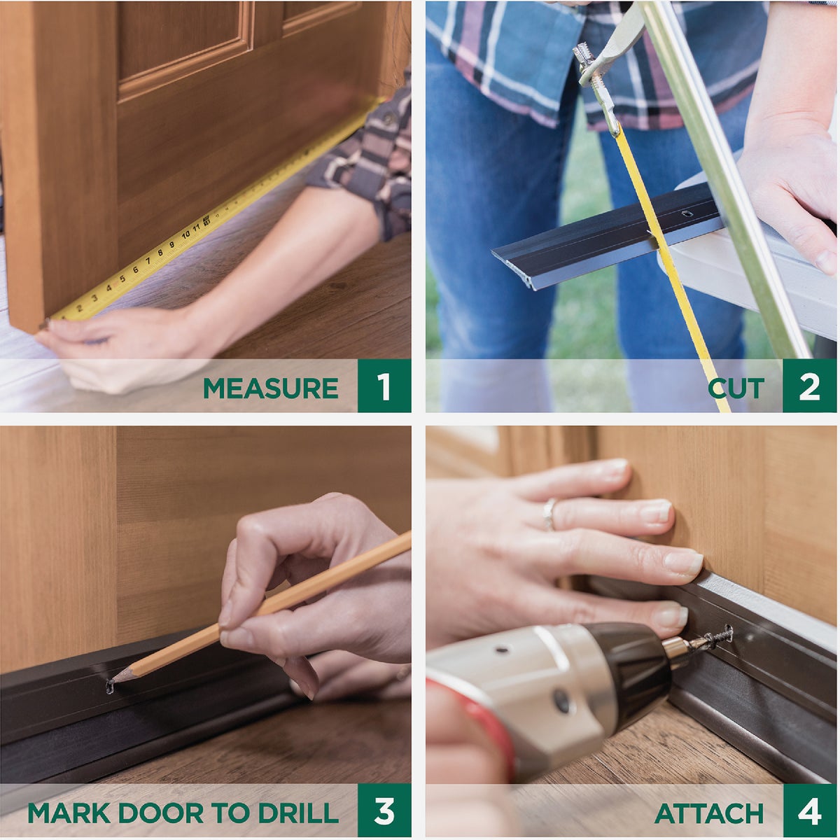 M-D Building Products 0.125 In. 36 In. Brown Door Sweep Image 4