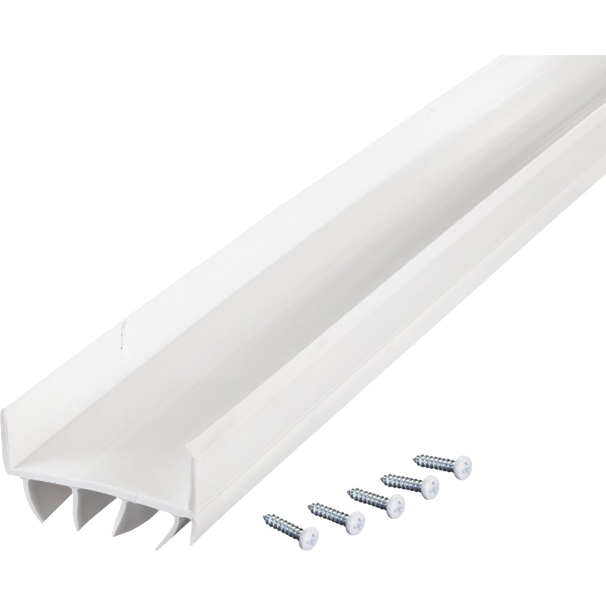 M-D Building Products 2 In. W. x 1.125 In. H. x 36 In. L. Vinyl White Door Bottom Image 7