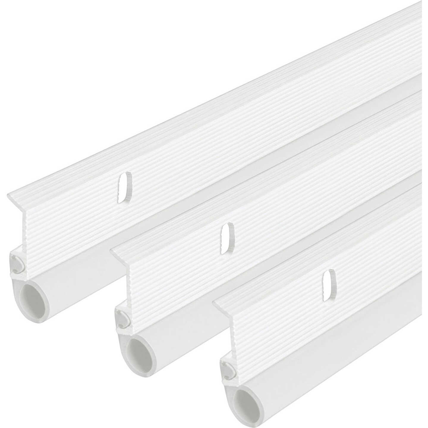 M-D Building Products 36 In. x 84 In. White Flat-design Aluminum and Vinyl Commercial Screw-on Top and Sides Door Seal Kit Image 5