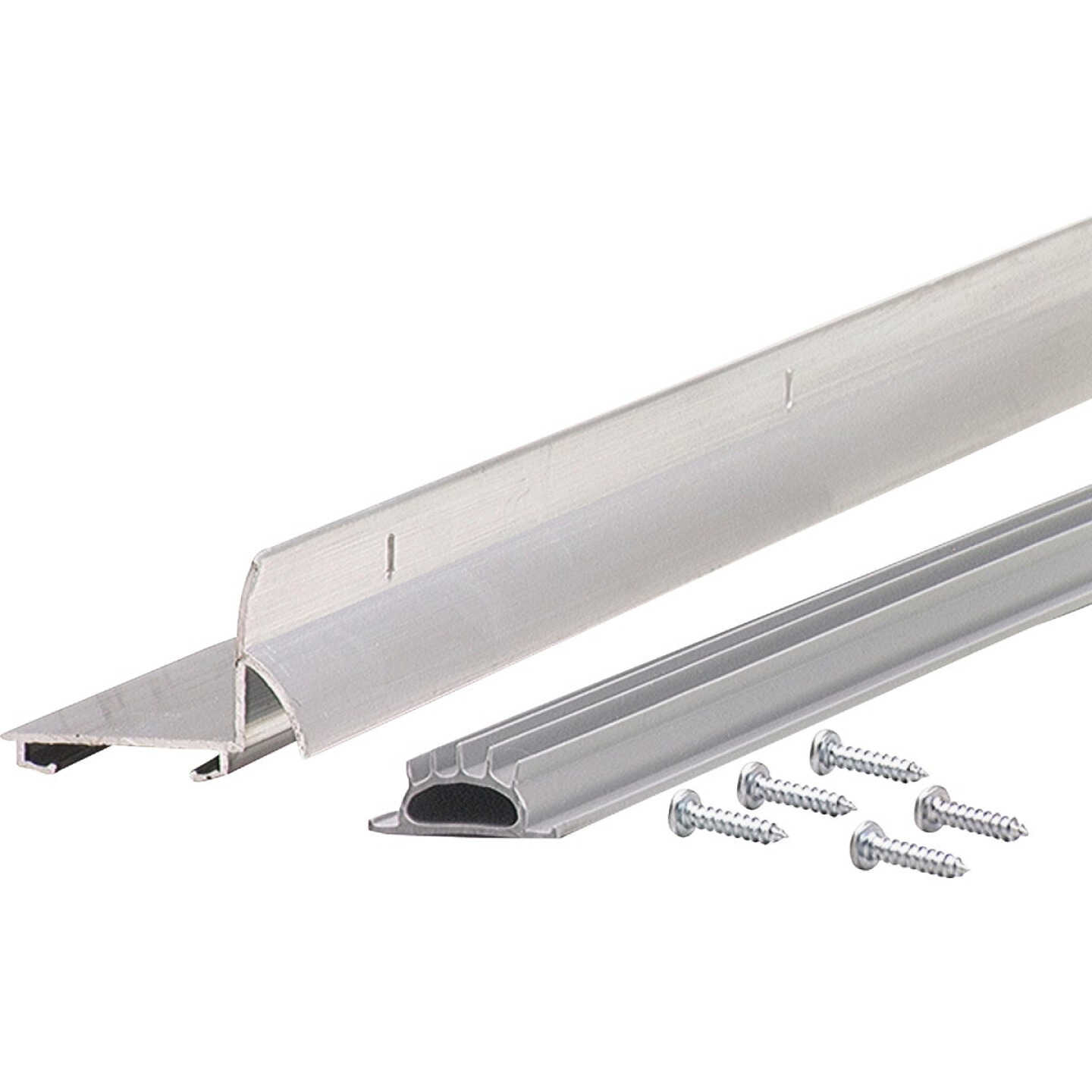 M-D Building Products Ultra 1.75 In. W. x 1.625 In. H. x 36 In. L. Aluminum Silver Door Bottom Image 1