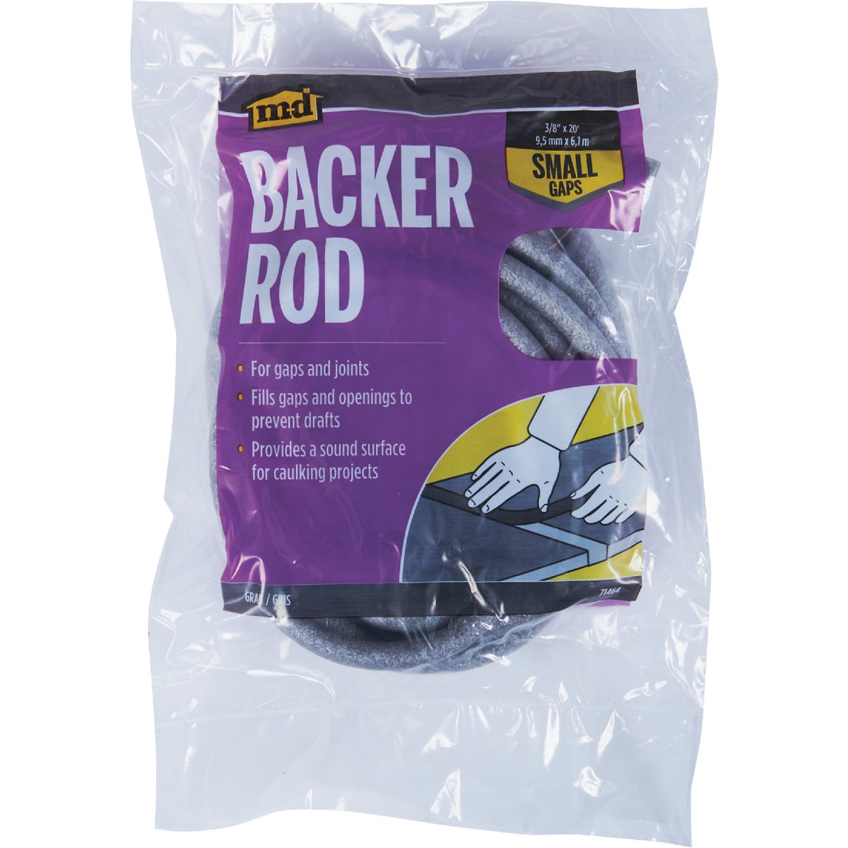 M-D Building Products 20 Ft. Gray Foam Backer Rod for Small 3/8 In. Gaps and Joints