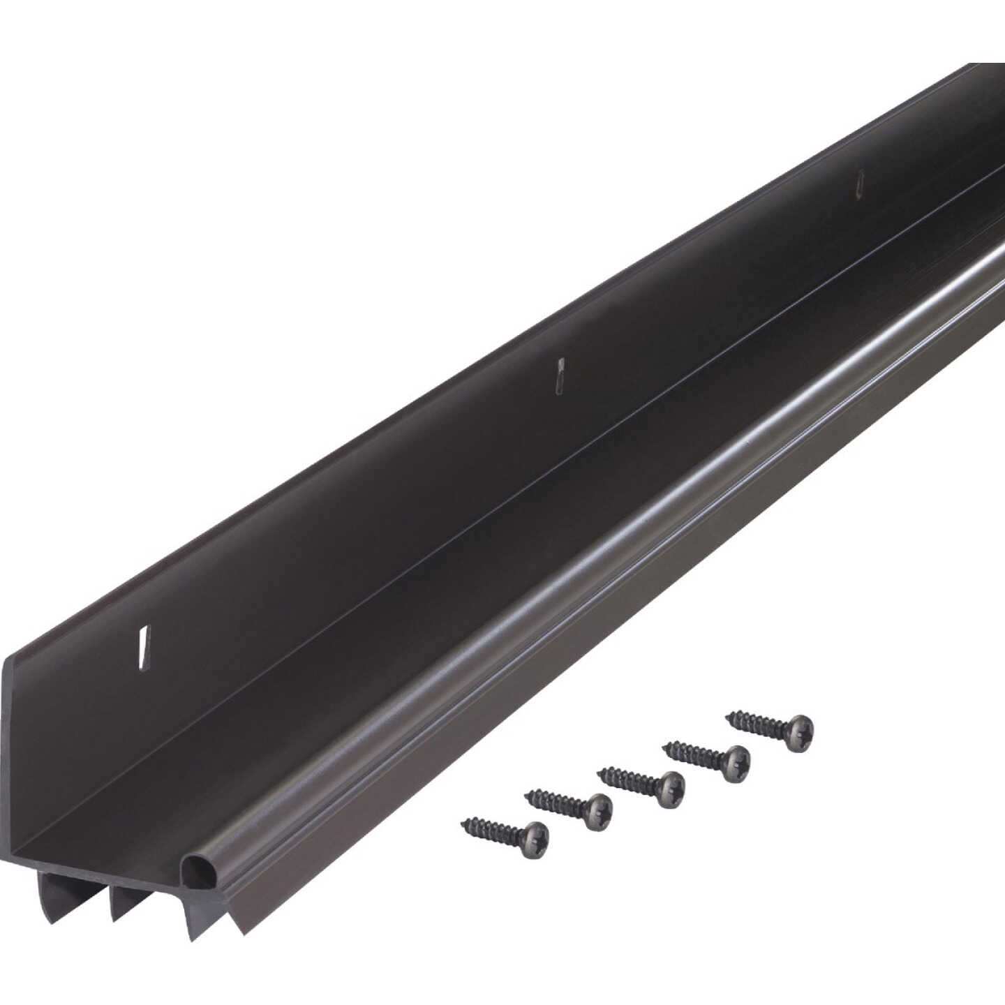 M-D Building Products 2 In. W. x 2 In. H. x 36 In. L. Vinyl Brown Door Bottom Image 7