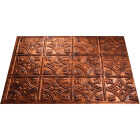Fasade 18 In. x 24 In. Thermoplastic Backsplash Panel, Moon Copper Traditional 1 Image 1