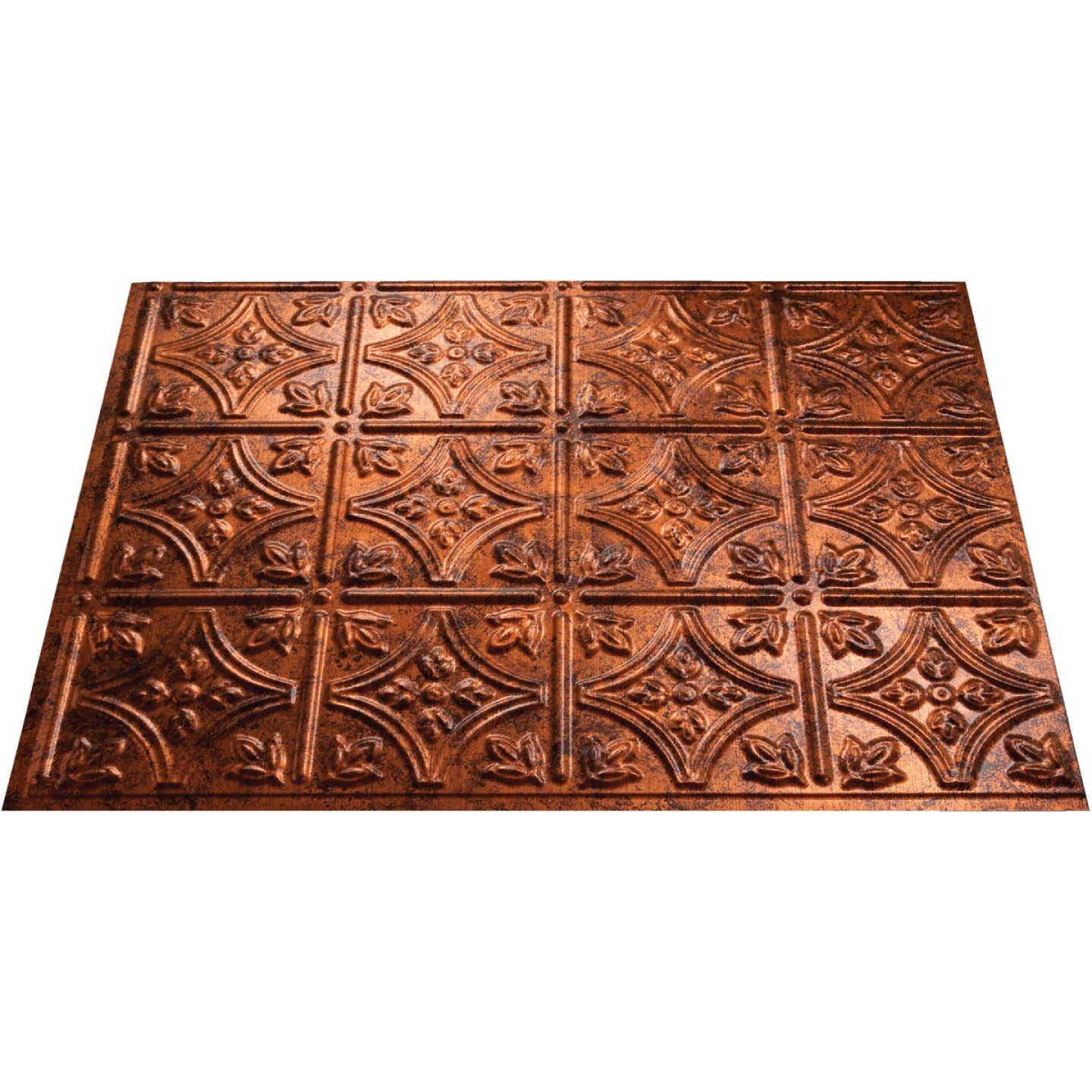Fasade 18 In. x 24 In. Thermoplastic Backsplash Panel, Moon Copper Traditional 1 Image 1