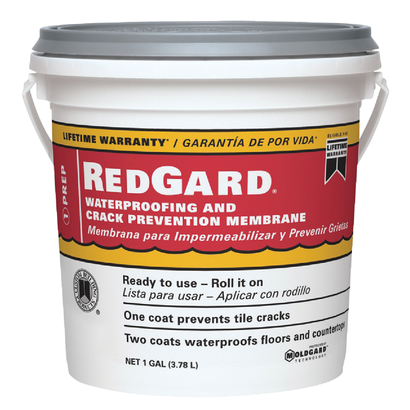 RedGard 1 Gal. Elastomeric Waterproofing and Crack Prevention Membrane Image 1