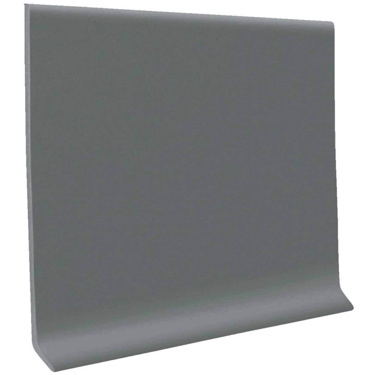 Roppe 4 In. x 4 Ft. Dark Gray Vinyl Dryback Wall Cove Base Image 1