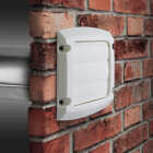 Dundas Jafine ProVent 6 In. White Louvered Dryer Vent Hood Image 2