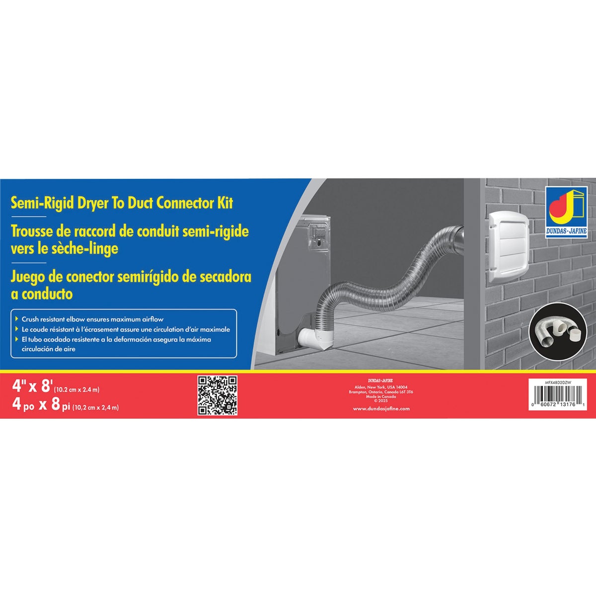 Dundas Jafine Semi-Rigid Aluminum Dryer Hose Kit (3-Piece) Image 4