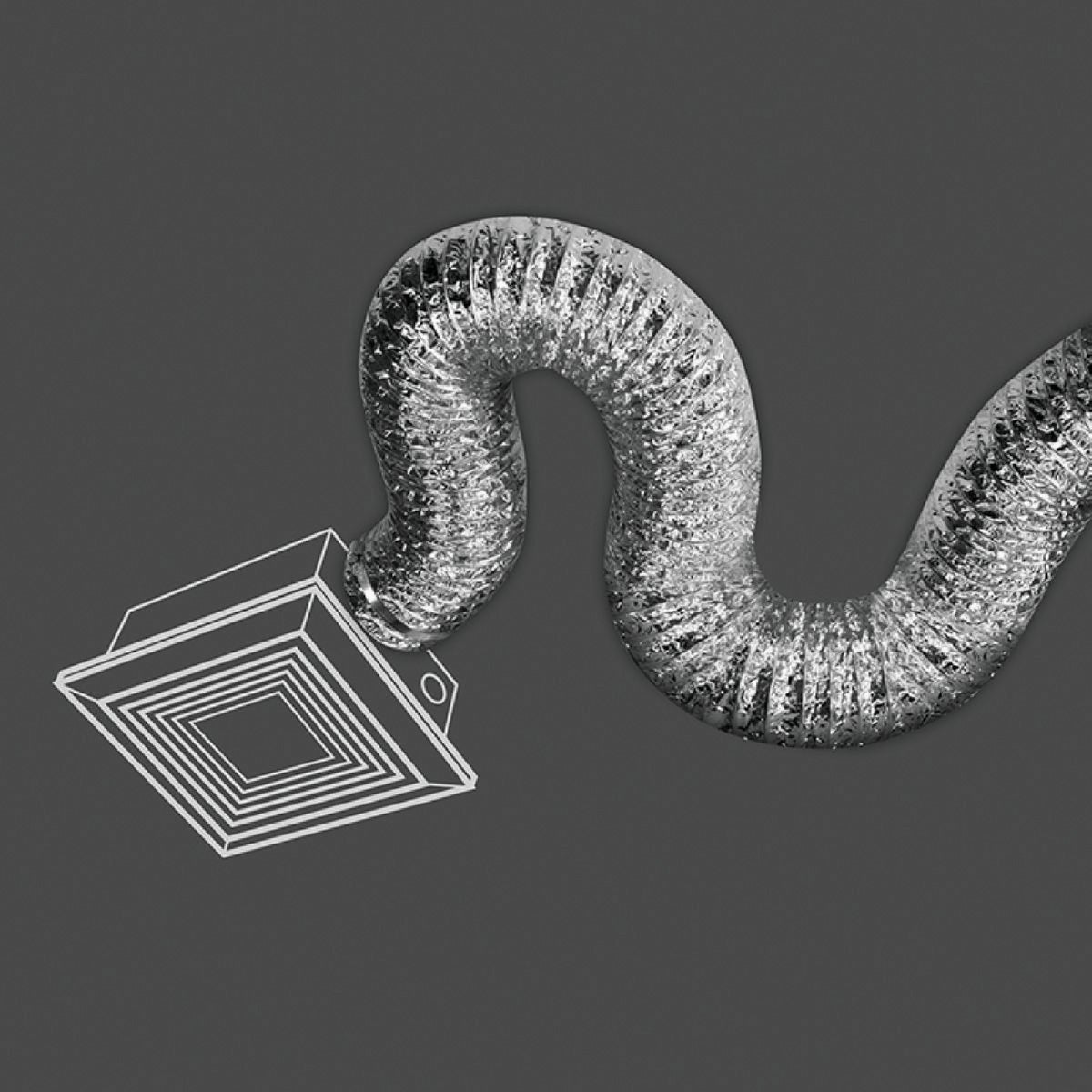 Dundas Jafine 6 In. Dia x 25 Ft. L UL 181 Listed Aluminum Foil Flexible Ducting Image 2