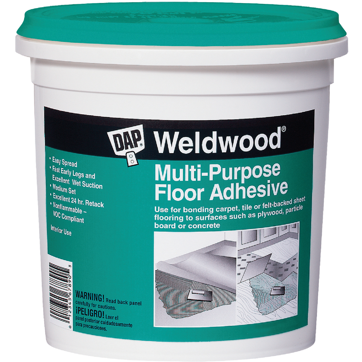 DAP Weldwood Multi-Purpose Floor Adhesive, 4 Gal.  Image 1