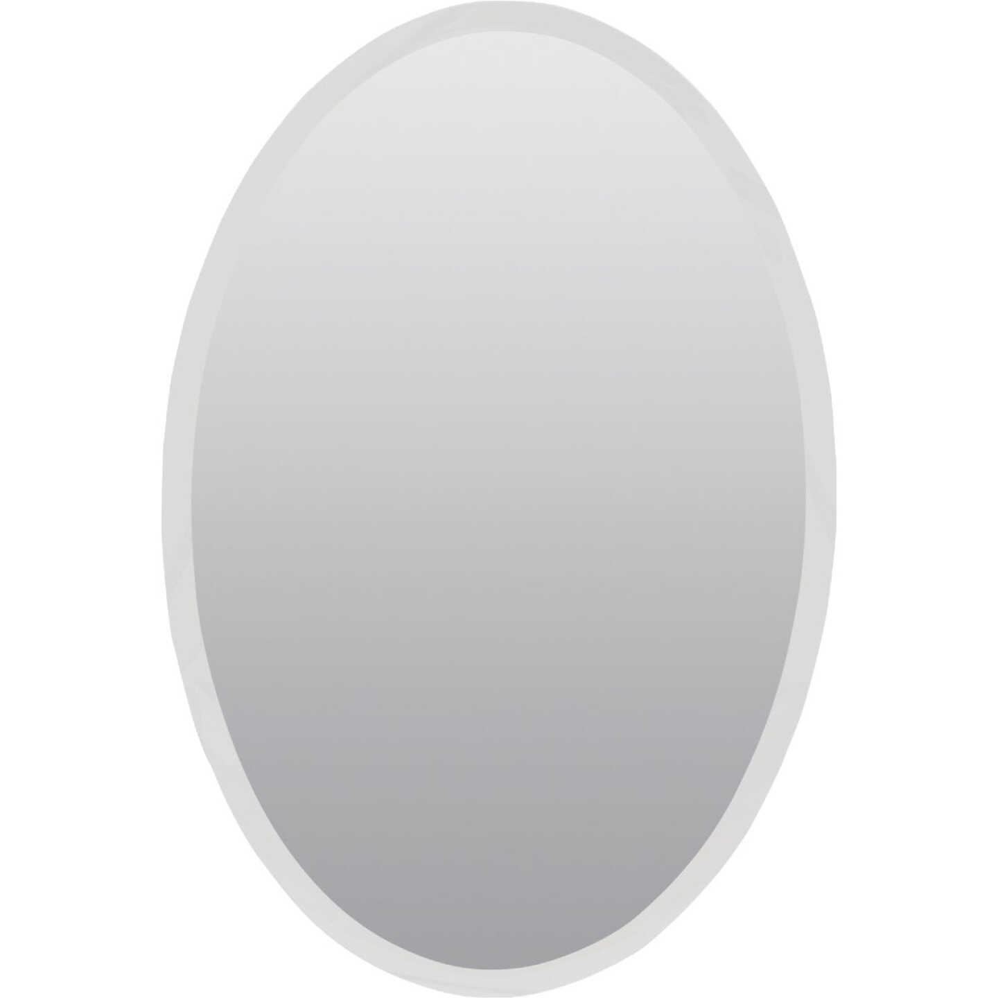 Zenith Frameless Beveled 21 In. W x 31 In. H x 4 In. D Single Mirror Surface Mount Oval Medicine Cabinet Image 1