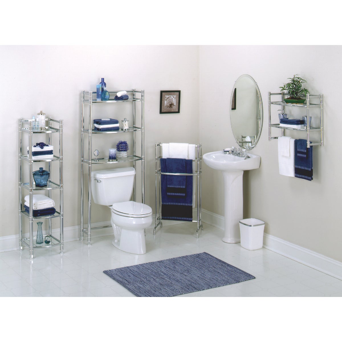 Zenith Frameless Beveled 21 In. W x 31 In. H x 4 In. D Single Mirror Surface Mount Oval Medicine Cabinet Image 4