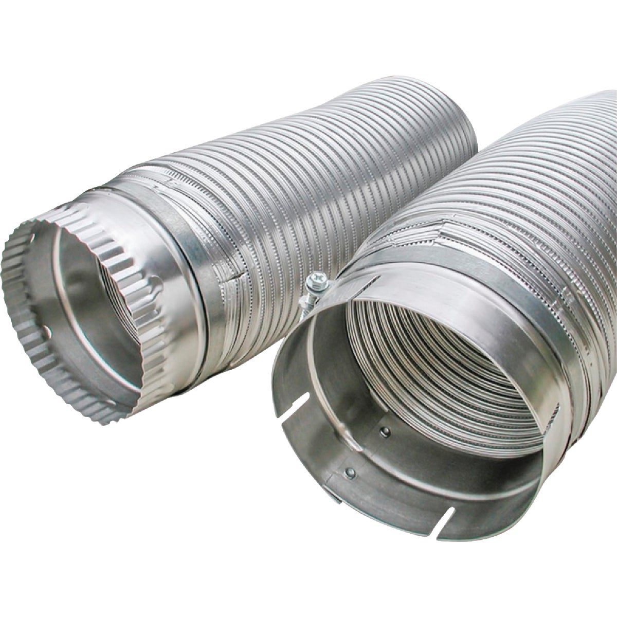 Builders Best E-Z-Fasten 4 In. x 5 Ft. Aluminum Semi-Rigid Dryer Duct Image 3