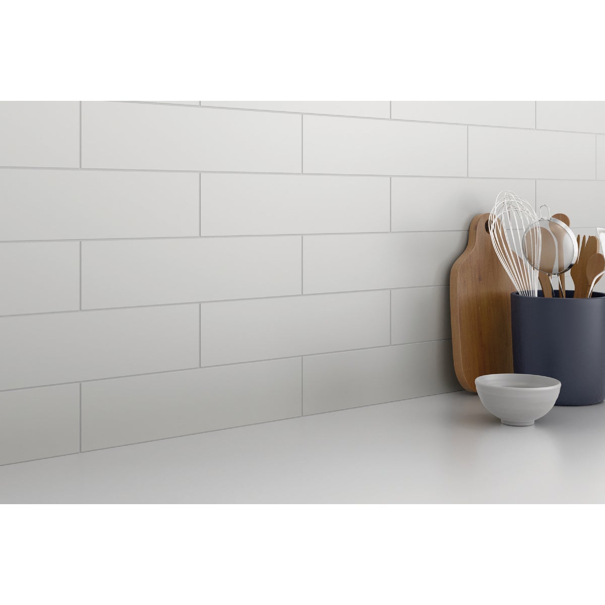 Emser Catch 4 In. x 16 In. Matte Ice Ceramic Wall Tile (10.83 Sq. Ft./Case) Image 1