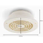 Dundas Jafine White Plastic Adjustable Eave & Soffit Vent Image 2