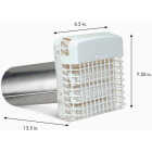 Dundas Jafine ProGard 4 In. White Plastic Dryer Vent Hood Kit Image 4