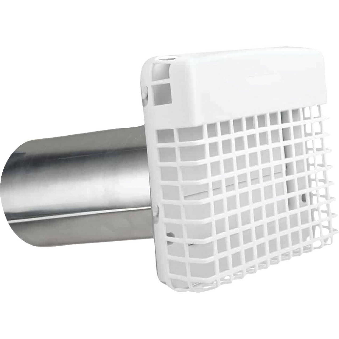 Dundas Jafine ProGard 4 In. White Plastic Dryer Vent Hood Kit Image 5