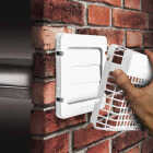 Dundas Jafine ProGard 4 In. White Plastic Dryer Vent Hood Kit Image 3