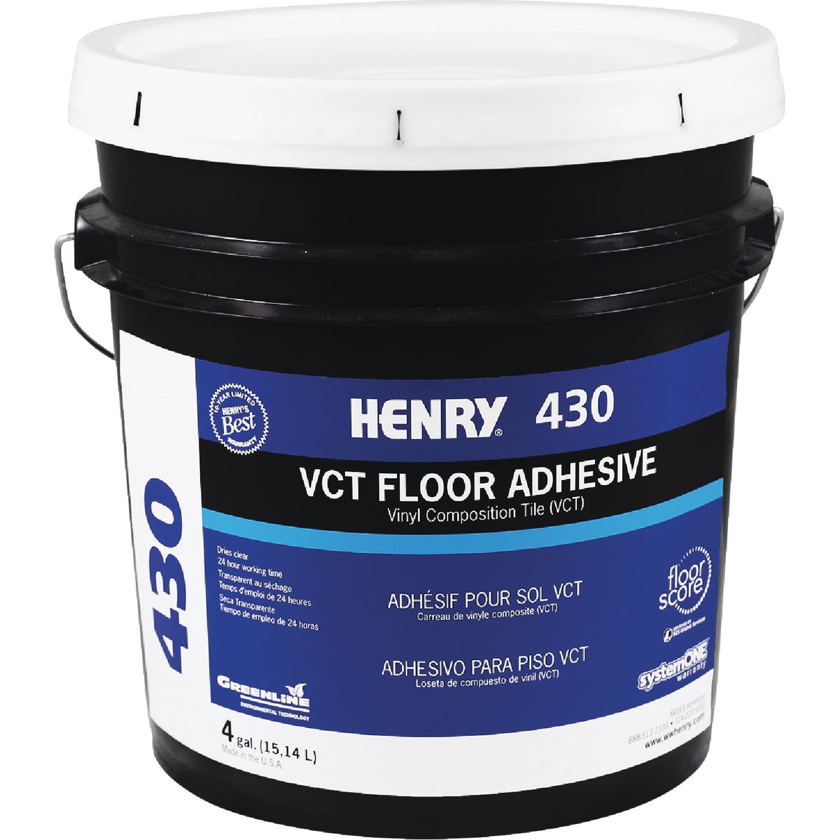 Henry 430 ClearPro Vinyl Floor Adhesive, 4 Gal. Image 1