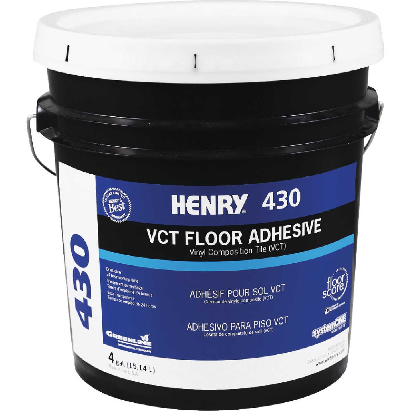Henry 430 ClearPro Vinyl Floor Adhesive, 4 Gal. Image 1