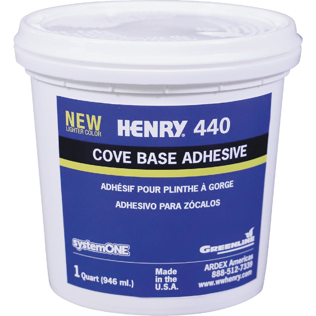 Henry Cove Base Adhesive, 1 Qt. Image 1