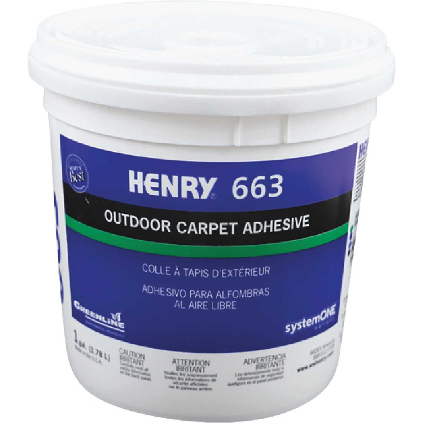 Henry Premium Outdoor Carpet Adhesive, 1 Gal. Image 1