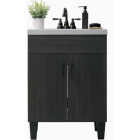 Zenna Home Wallowa Pine 24 In. W x 34 In. H x 18 In. D Vanity with White Cultured Marble Top Image 2