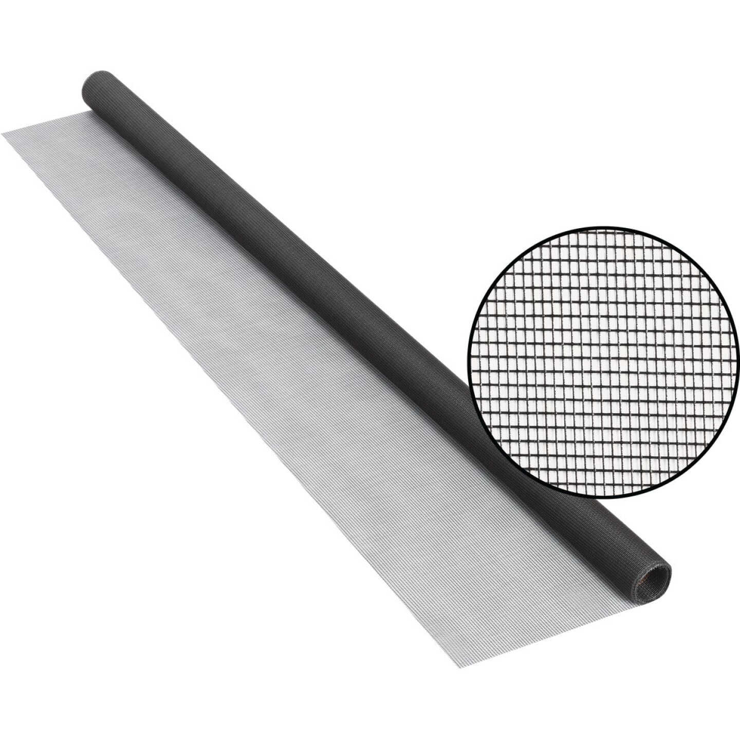 Phifer 36 In. x 84 In. Charcoal Fiberglass Screen Cloth Ready Rolls Image 1