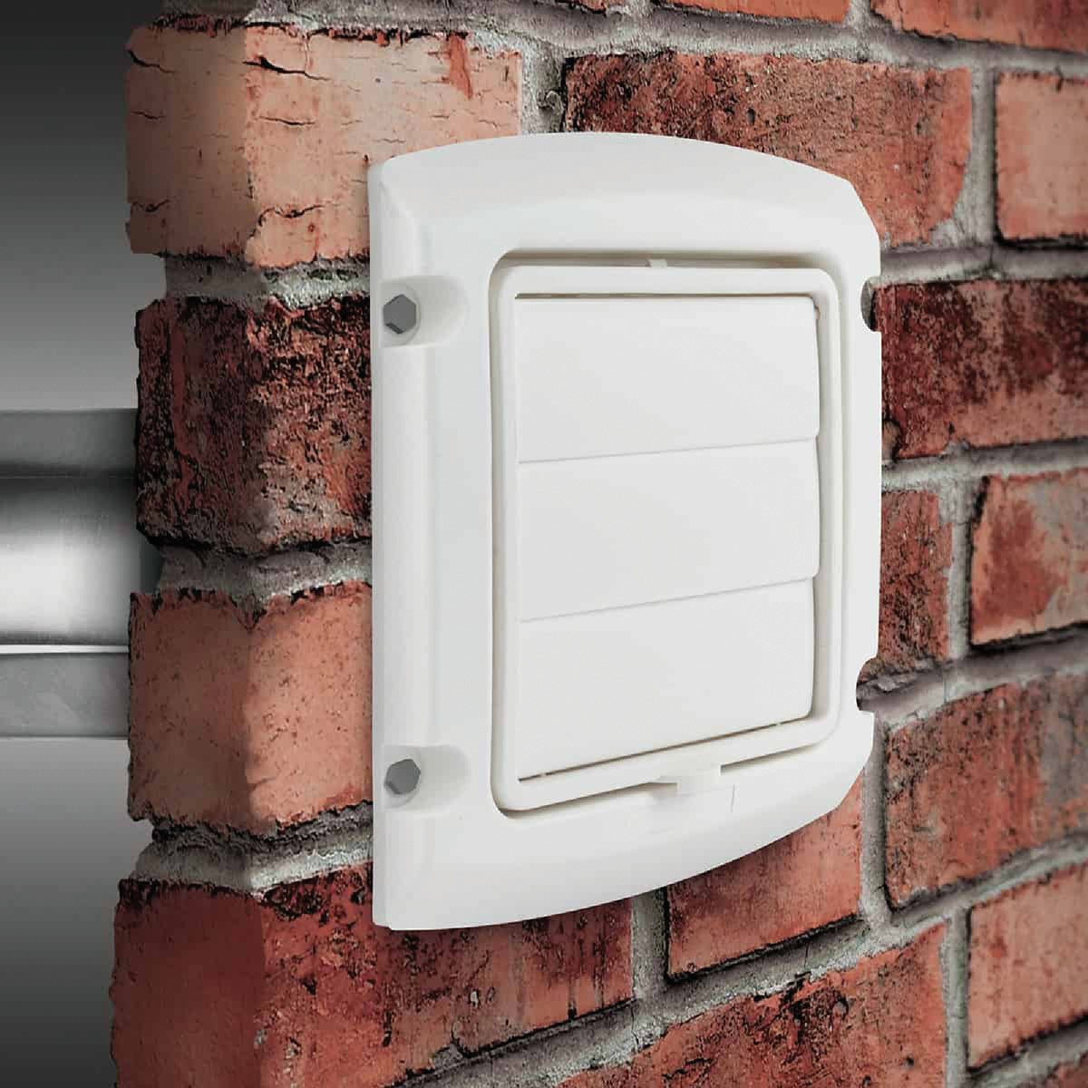 Dundas Jafine EzAccess 4 In. White Plastic Dryer Vent Hood Image 2