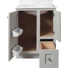 Bertch Storage Solutions 24 In. W x 34-1/2 In. H x 21 In. D Harbor Vanity Base without Top, 2 Door/1 Drawer Image 3