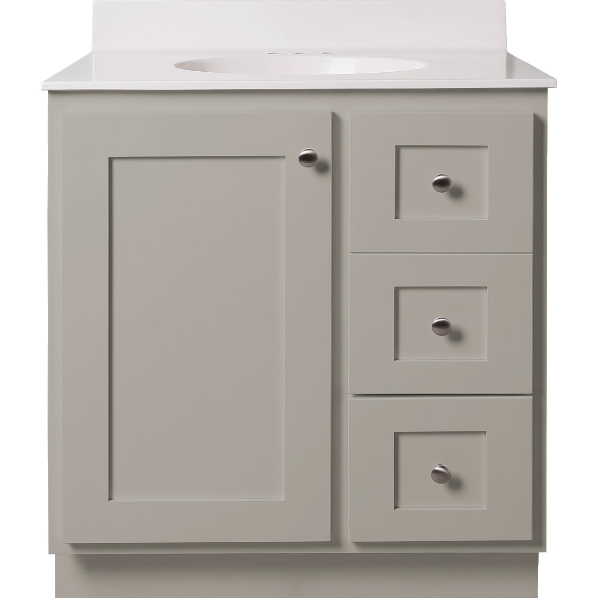 Bertch Storage Solutions 30 In. W x 34-1/2 In. H x 21 In. D Harbor Vanity Base without Top, 2 Door/1 Drawer Image 1