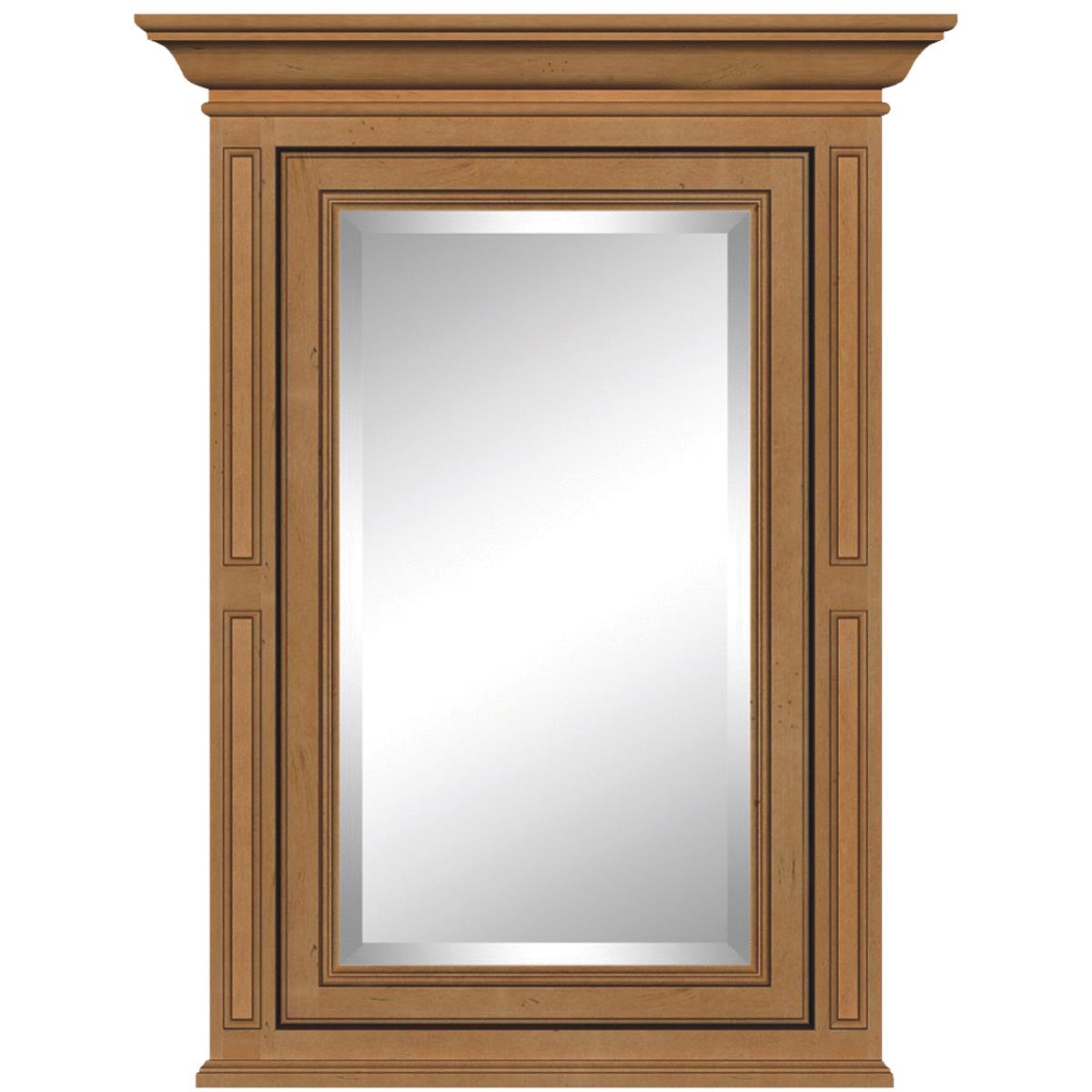 Sunny Wood Vintage Estate Ginger 26-1/2 In. W x 35 In. H x 7-1/8 In. D Single Mirror Surface Mount M