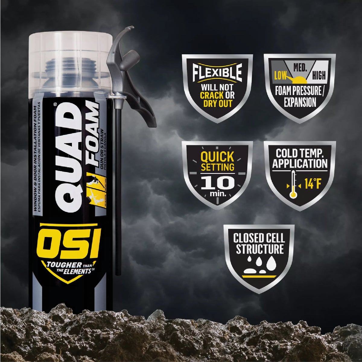 OSI Quad 21.1 Oz. Window & Door Foam Sealant Image 4