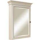 Sunny Wood Sanibel White Glazed 26 In. W x 36 In. H x 7-3/4 In. D Single Mirror Surface Mount Medici Image 1