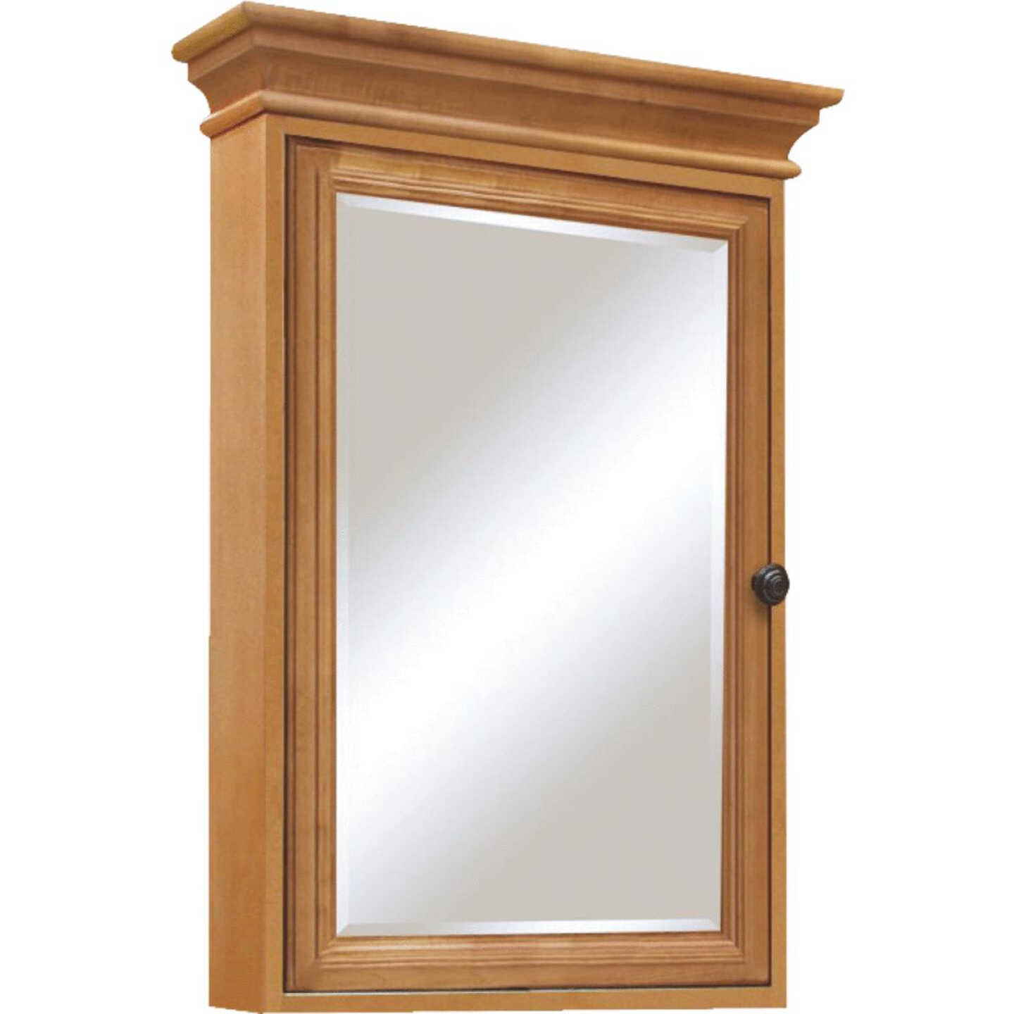 Sunny Wood Briarwood Maple 26 In. W x 36 In. H x 7-3/4 In. D Single Mirror Surface Mount Medicine Ca Image 1