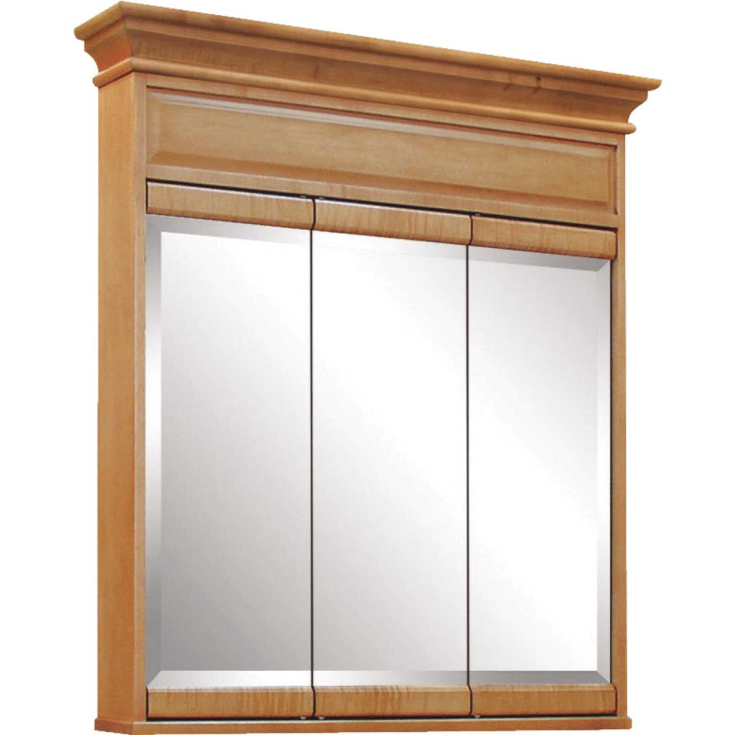 Sunny Wood Briarwood Maple 36 In. W x 38 In. H x 7-1/4 In. D Tri-View Surface Mount Medicine Cabinet Image 1