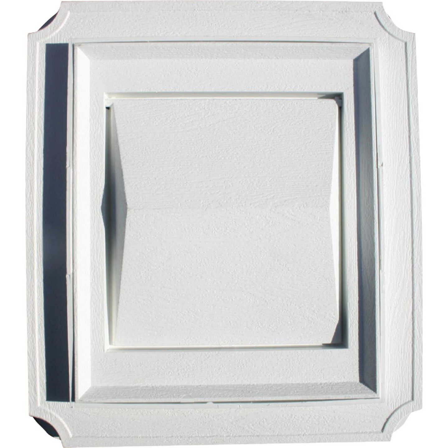 Builder's Best 4 In. White Plastic J-Block Dryer Vent Hood Image 2