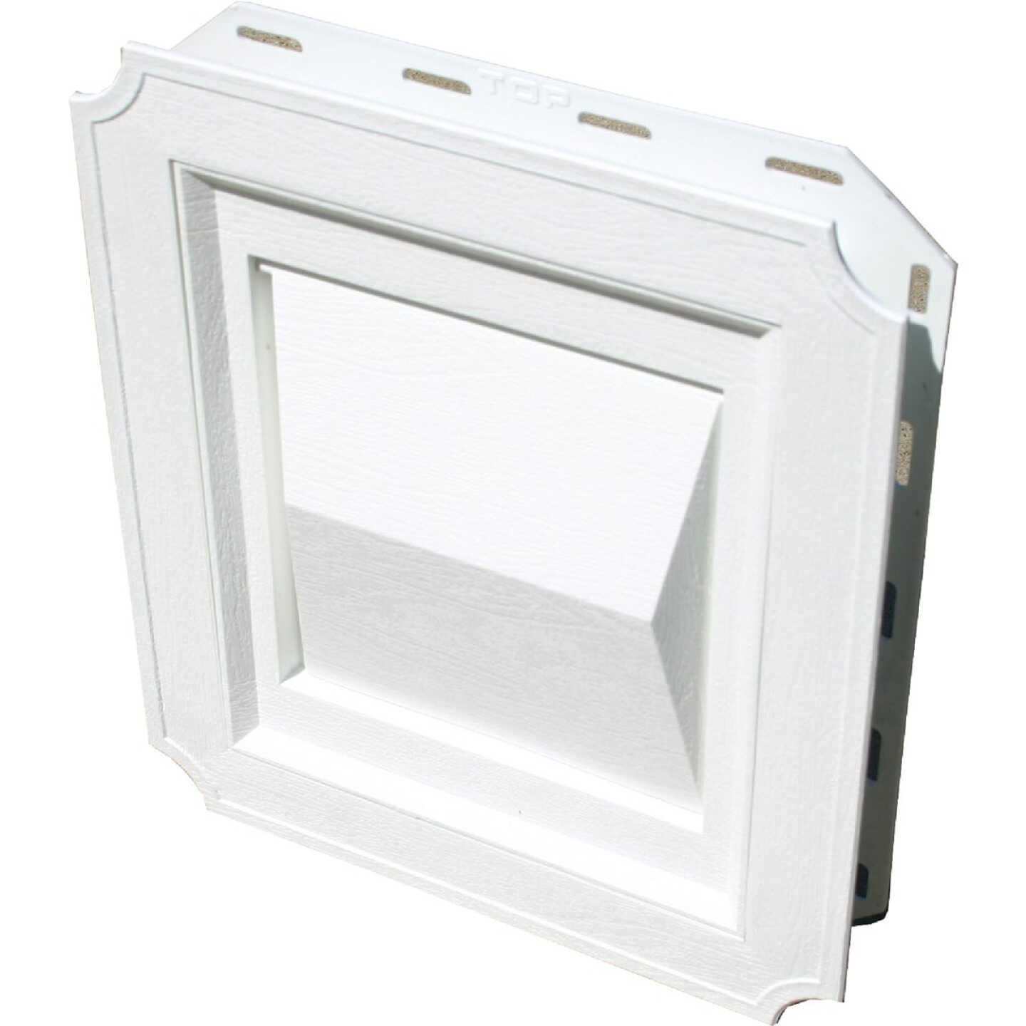 Builder's Best 4 In. White Plastic J-Block Dryer Vent Hood Image 1