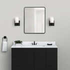 Zenna Home Designer Series Black 24 In. W x 30 In. H x 5 In. D Single Mirror Surface/Recess Mount Rectangle Medicine Cabinet Image 2